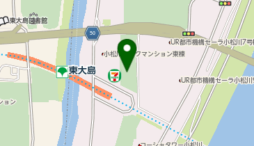 亀戸・大島・小松川地区の地図画像