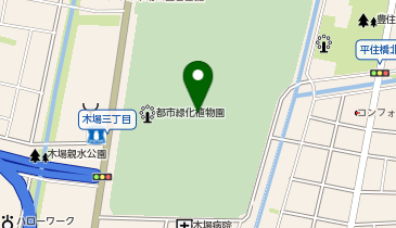 木場公園一帯の地図画像