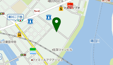 新川ツインビル地区の地図画像