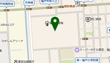 亀戸二丁目団地一帯の地図画像