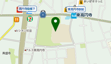 蚕糸の森公園一帯の地図画像