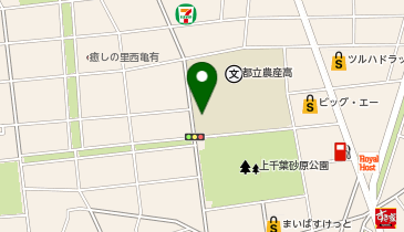 上千葉砂原公園一帯の地図画像