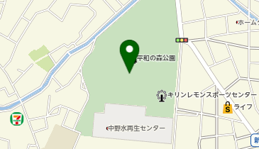 平和の森公園一帯の地図画像