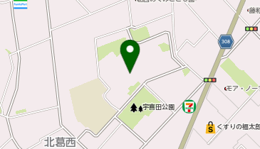 行船公園・宇喜田住宅一帯の地図画像