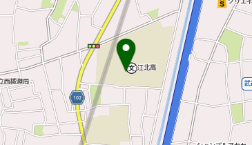 都立江北高校一帯の地図画像