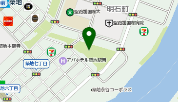 あかつき公園一帯の地図画像