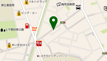 亀有一丁目一帯の地図画像