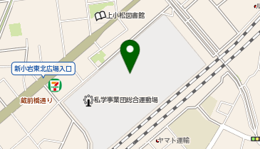 私学事業団総合運動場の地図画像