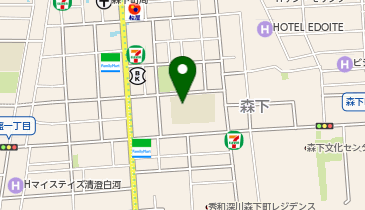 深川小学校の地図画像