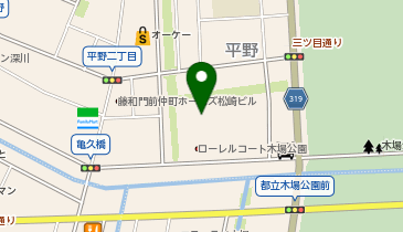 深川北スポーツセンターの地図画像