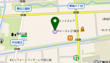 ホテルイースト21東京の地図画像