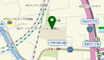 品川学園の地図画像