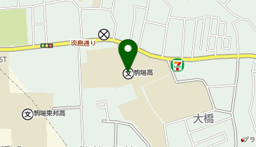 都立駒場高等学校の地図画像