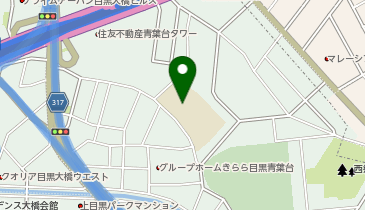 菅刈小学校及び菅刈公園の地図画像