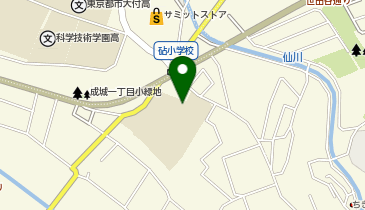 砧小学校の地図画像