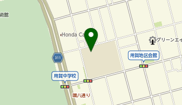 用賀中学校の地図画像