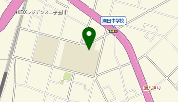 瀬田中学校の地図画像