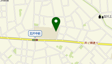 北沢中学校の地図画像