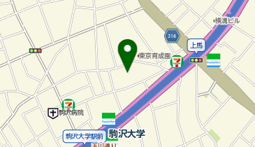 上馬地区会館の地図画像