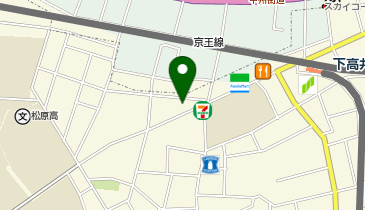 松沢区民集会所の地図画像