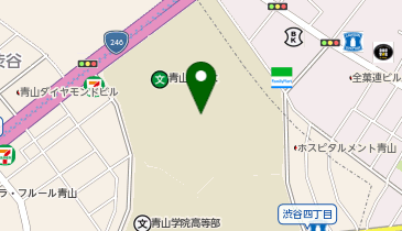 青山学院 実践女子学園一帯の地図画像