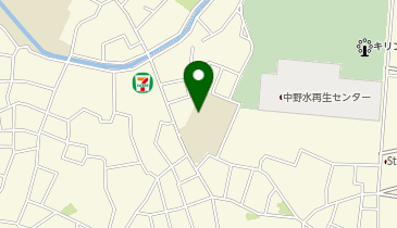 区立平和の森小学校の地図画像