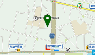 高円寺体育館の地図画像