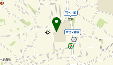 若木小学校の地図画像