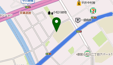 小松川第二小学校の地図画像