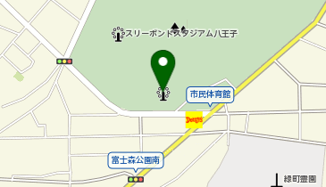 富士森体育館の地図画像