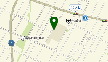 第五小学校の地図画像