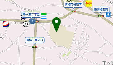 市立第二中学校の地図画像
