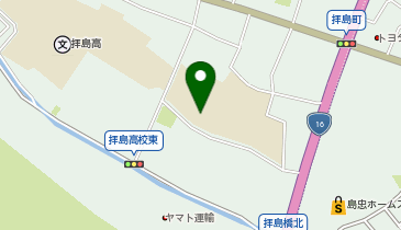 昭島市立多摩辺中学校の地図画像