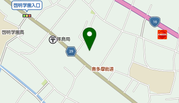 昭島市立拝島会館の地図画像