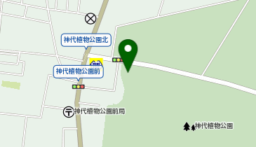 都立神代植物公園及び自由広場の地図画像