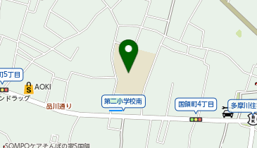 第二小学校の地図画像