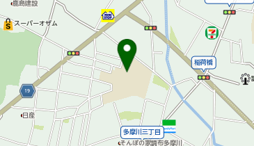 多摩川小学校の地図画像