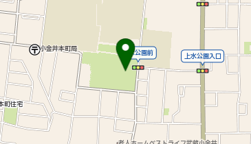 上水公園運動施設の地図画像