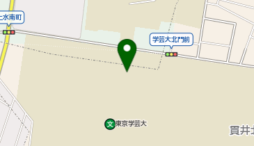 情報通信研究機構・東京サレジオ学園・東京学芸大学一帯の地図画像