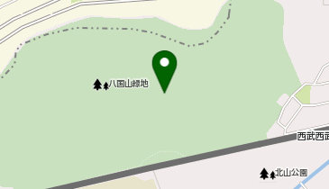 八国山緑地の地図画像