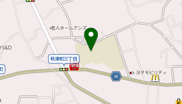 秋津小学校の地図画像