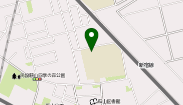 萩山小学校の地図画像