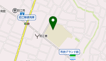 狛江第一中学校の地図画像