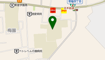第二中学校の地図画像