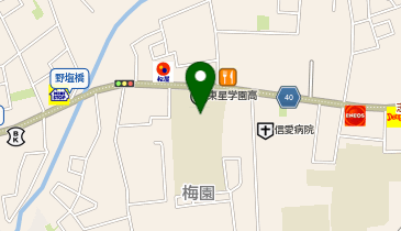 東星学園体育館前校庭の地図画像