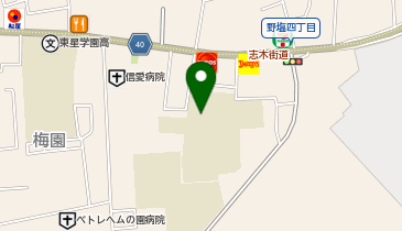第二中学校の地図画像