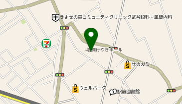 清瀬けやきホールの地図画像