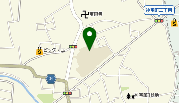 東久留米市立神宝小学校の地図画像