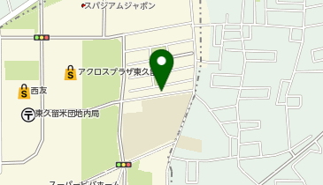 東久留米市立東中学校の地図画像