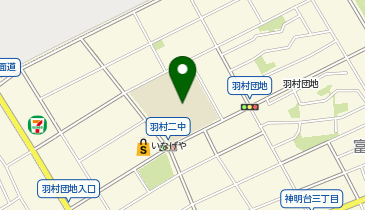 羽村第二中学校の地図画像
